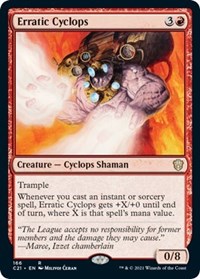 Erratic Cyclops, Commander 2021