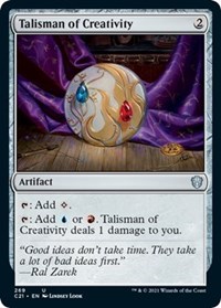 Talisman of Creativity, Commander 2021