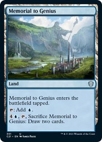 Memorial to Genius, Commander 2021