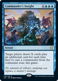 Commander's Insight, Commander 2021