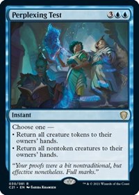 Perplexing Test, Commander 2021