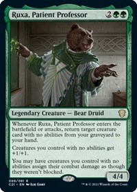 Ruxa, Patient Professor, Commander 2021