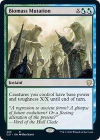 Biomass Mutation, Commander 2021