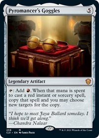 Pyromancer's Goggles, Commander 2021
