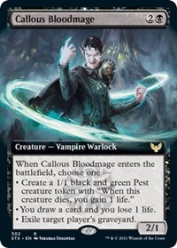 Callous Bloodmage (Extended Art), Strixhaven: School of Mages