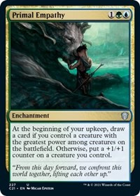 Primal Empathy, Commander 2021