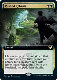 Rushed Rebirth (Extended Art), Strixhaven: School of Mages