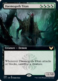 Daemogoth Titan (Extended Art), Strixhaven: School of Mages