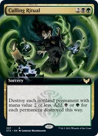 Culling Ritual (Extended Art), Strixhaven: School of Mages
