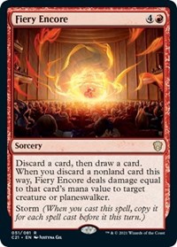 Fiery Encore, Commander 2021