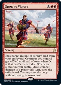 Surge to Victory, Commander 2021