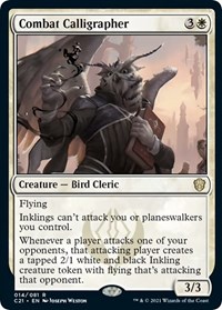 Combat Calligrapher, Commander 2021