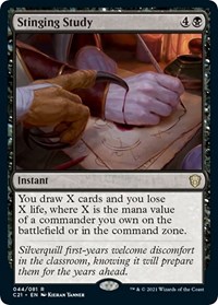 Stinging Study, Commander 2021