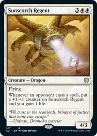 Sunscorch Regent, Commander 2021