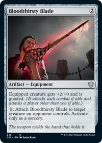 Bloodthirsty Blade, Commander 2021