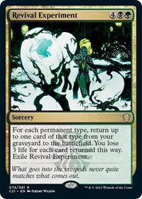 Revival Experiment, Commander 2021