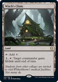 Witch's Clinic, Commander 2021