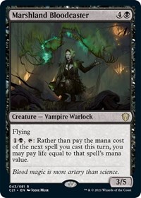 Marshland Bloodcaster, Commander 2021