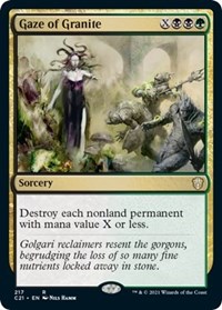 Gaze of Granite, Commander 2021