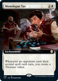 Monologue Tax (Extended Art), Commander 2021