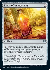 Elixir of Immortality, Commander 2021