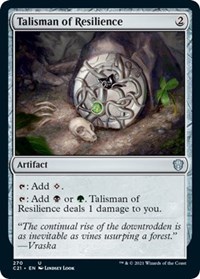 Talisman of Resilience, Commander 2021