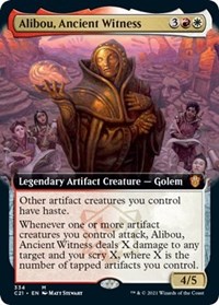 Alibou, Ancient Witness (Extended Art), Commander 2021