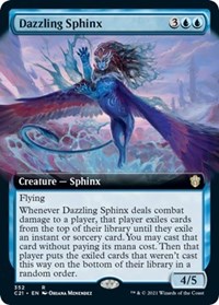 Dazzling Sphinx (Extended Art), Commander 2021