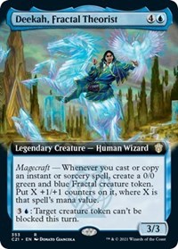 Deekah, Fractal Theorist (Extended Art), Commander 2021