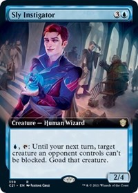 Sly Instigator (Extended Art), Commander 2021
