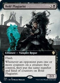 Bold Plagiarist (Extended Art), Commander 2021