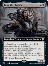 Fain, the Broker (Extended Art), Commander 2021