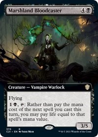 Marshland Bloodcaster (Extended Art), Commander 2021