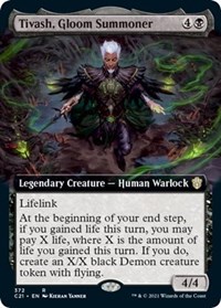 Tivash, Gloom Summoner (Extended Art), Commander 2021