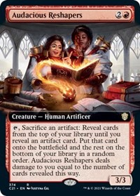 Audacious Reshapers (Extended Art), Commander 2021