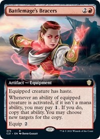 Battlemage's Bracers (Extended Art), Commander 2021