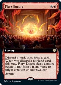 Fiery Encore (Extended Art), Commander 2021
