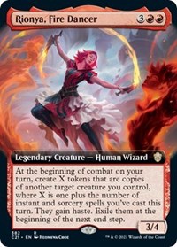 Rionya, Fire Dancer (Extended Art), Commander 2021