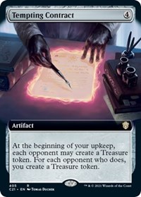 Tempting Contract (Extended Art), Commander 2021