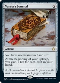 Venser's Journal, Commander 2021