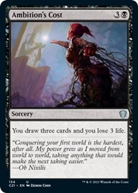 Ambition's Cost, Commander 2021