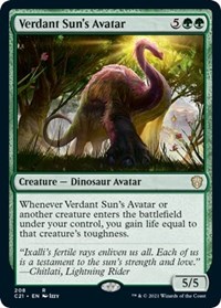 Verdant Sun's Avatar, Commander 2021