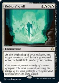 Debtors' Knell, Commander 2021