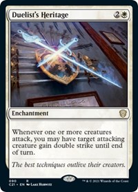 Duelist's Heritage, Commander 2021