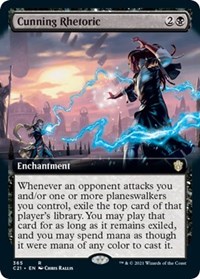Cunning Rhetoric (Extended Art), Commander 2021