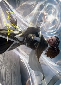 Clever Lumimancer Art Card (Gold-Stamped Signature), Art Series: Strixhaven