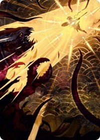 Defiant Strike Art Card, Art Series: Strixhaven