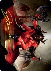Awaken the Blood Avatar Art Card (Gold-Stamped Signature), Art Series: Strixhaven