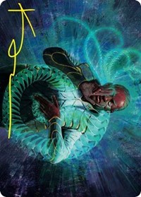 Biomathematician Art Card (Gold-Stamped Signature), Art Series: Strixhaven
