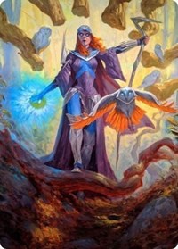 Kasmina, Enigma Sage Art Card, Art Series: Strixhaven